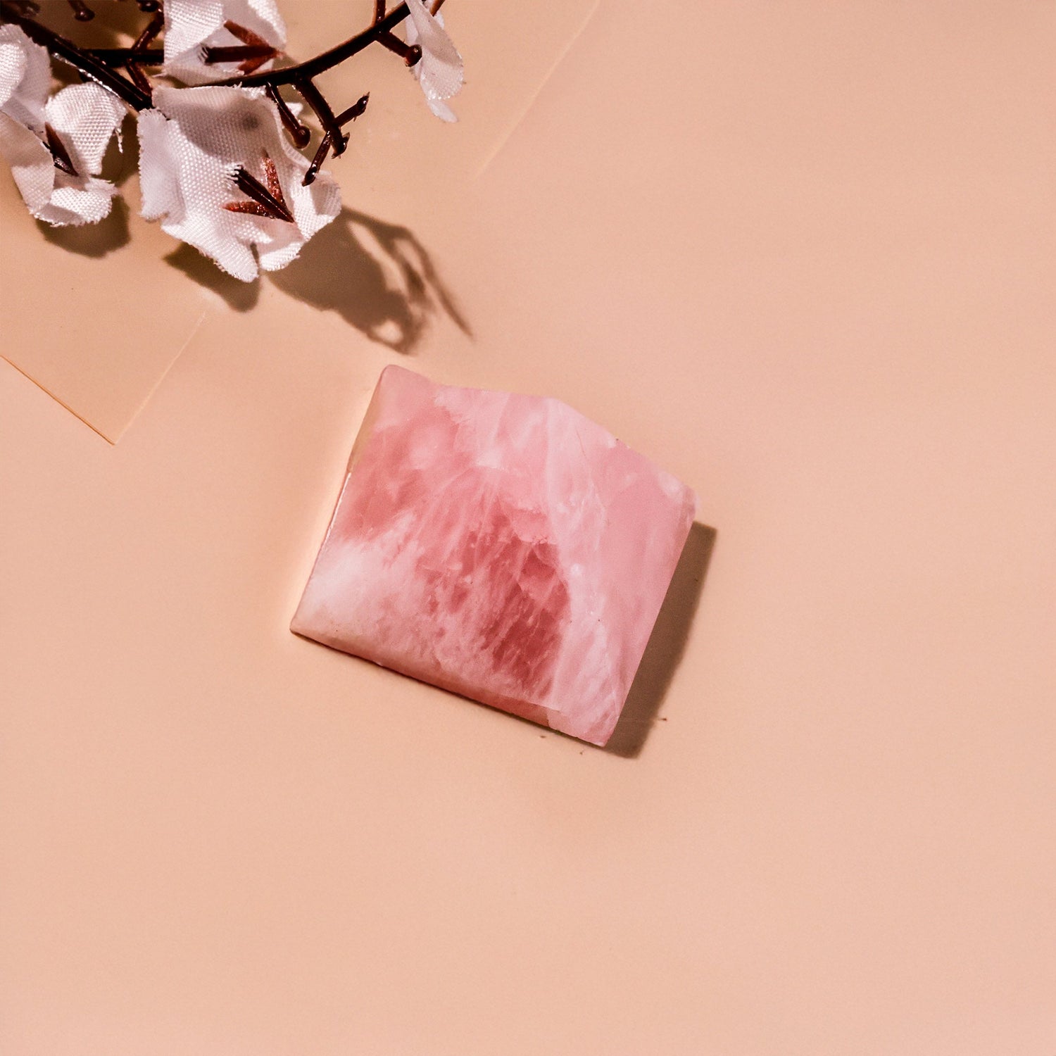 Rose Quartz Crystal Pyramid (Relationship & Love)