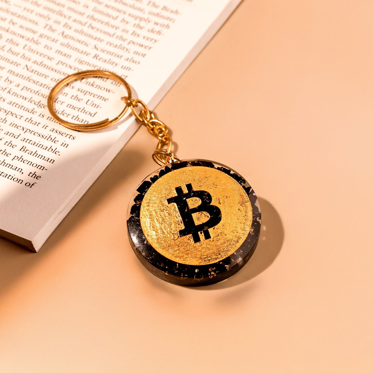 Bitcoin Black Tourmaline Keychain: Protect from Psyhic attacks & Negative Engery