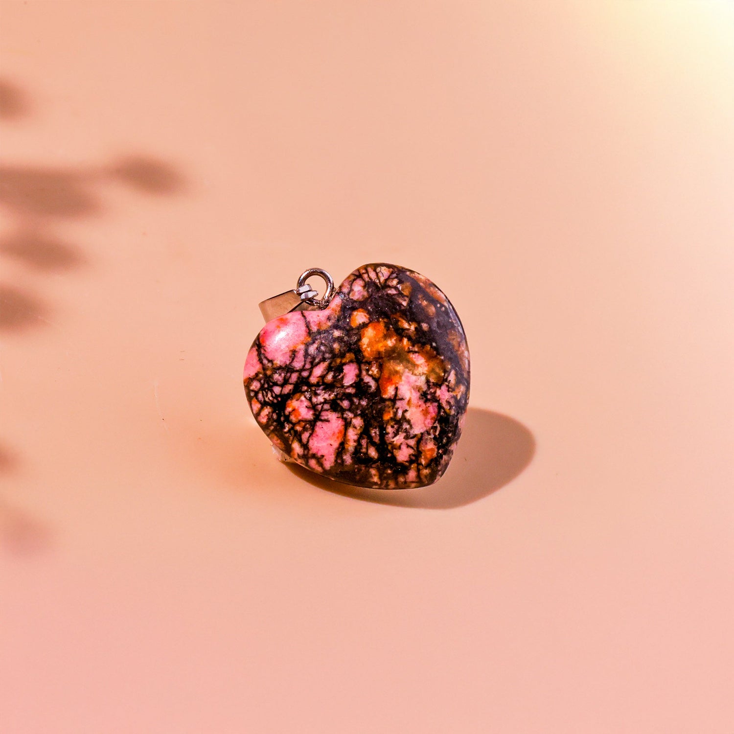 Rhodonite Heart Pendant