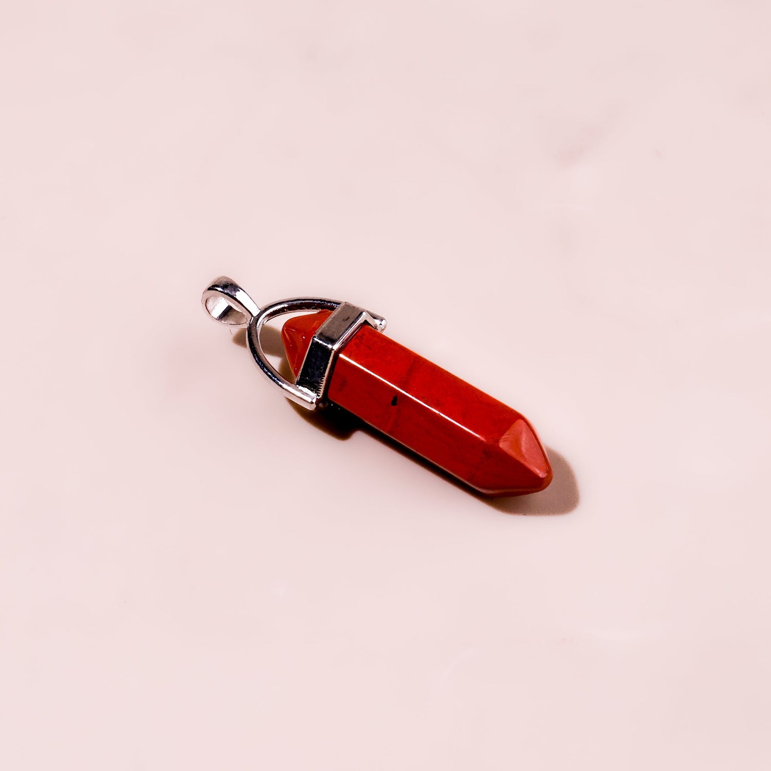 Red Jasper Pen Shape Pendant