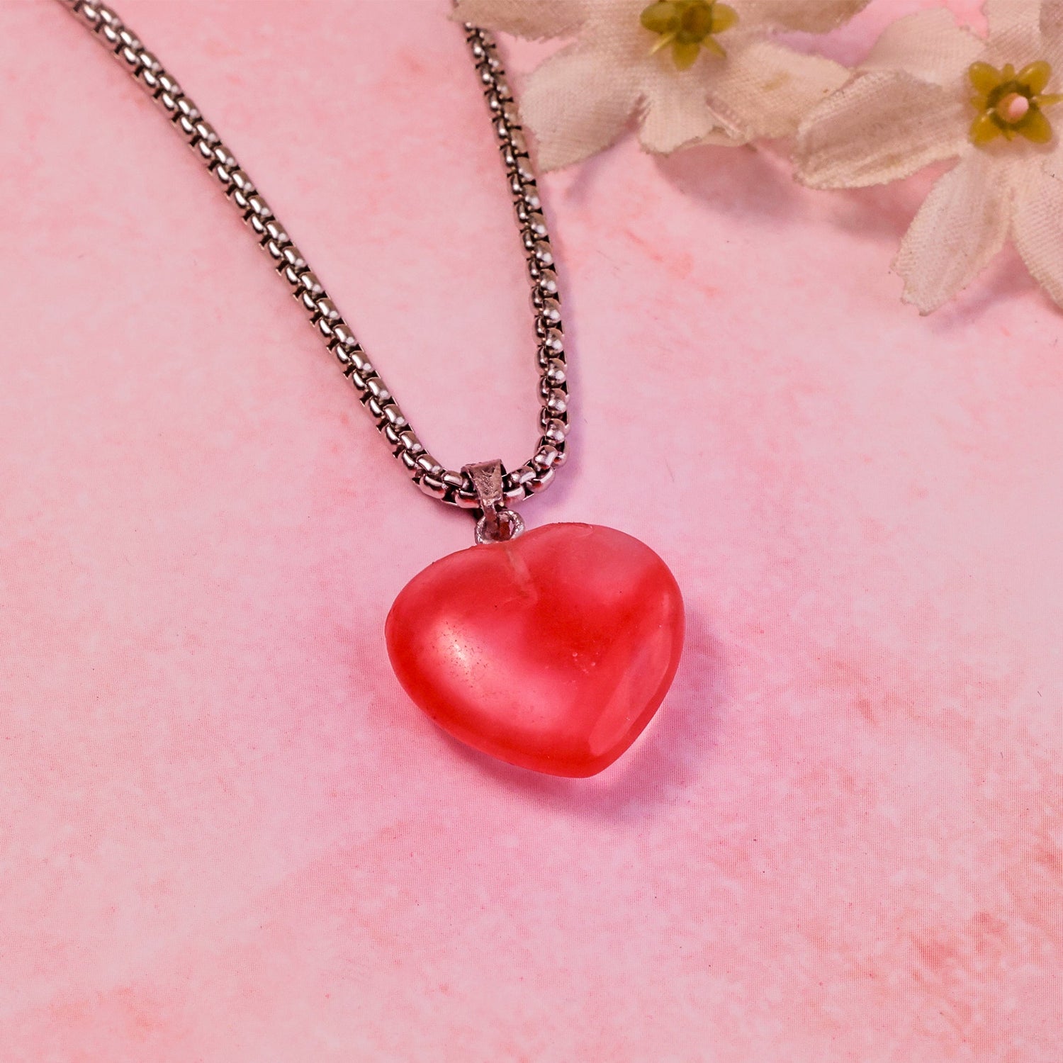 Cherry Quartz Heart Pendant