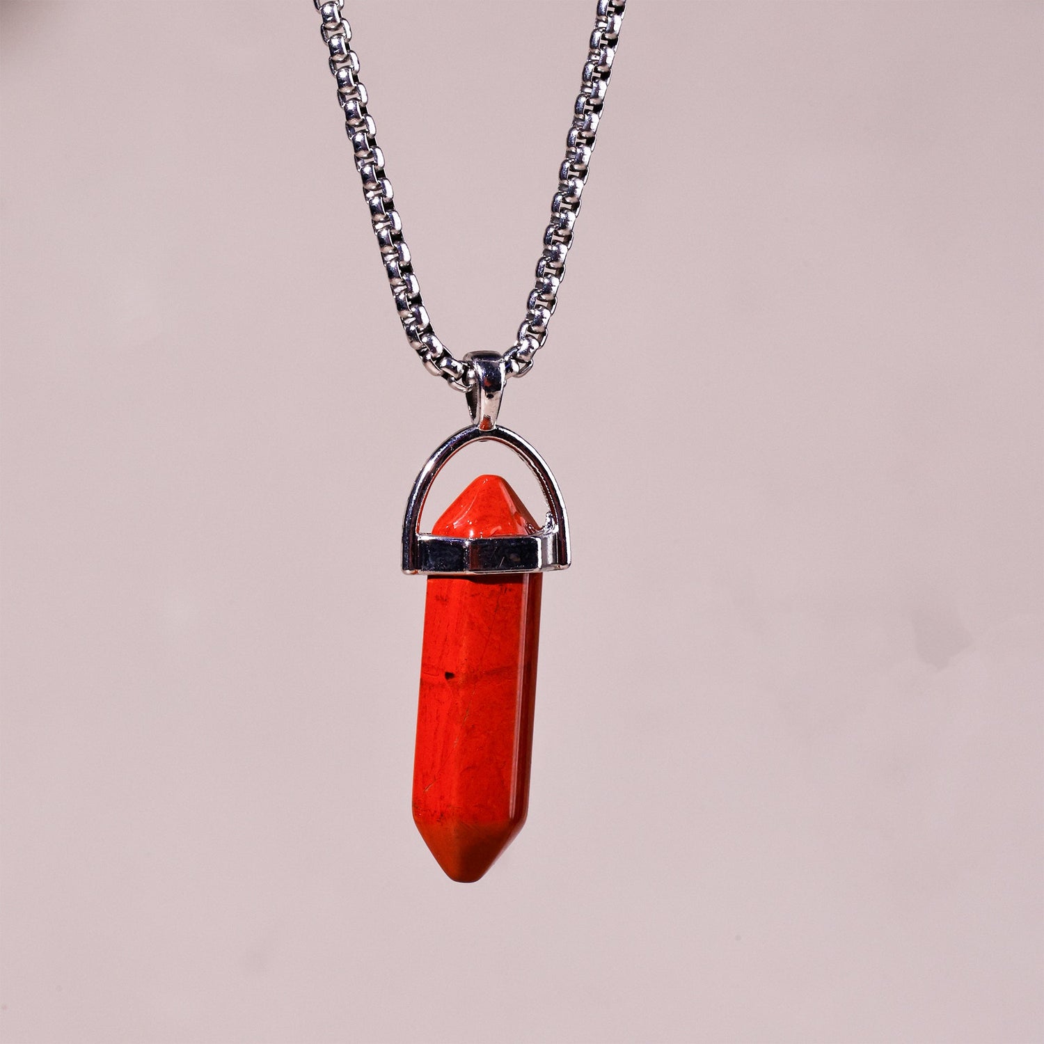 Red Jasper Pen Shape Pendant