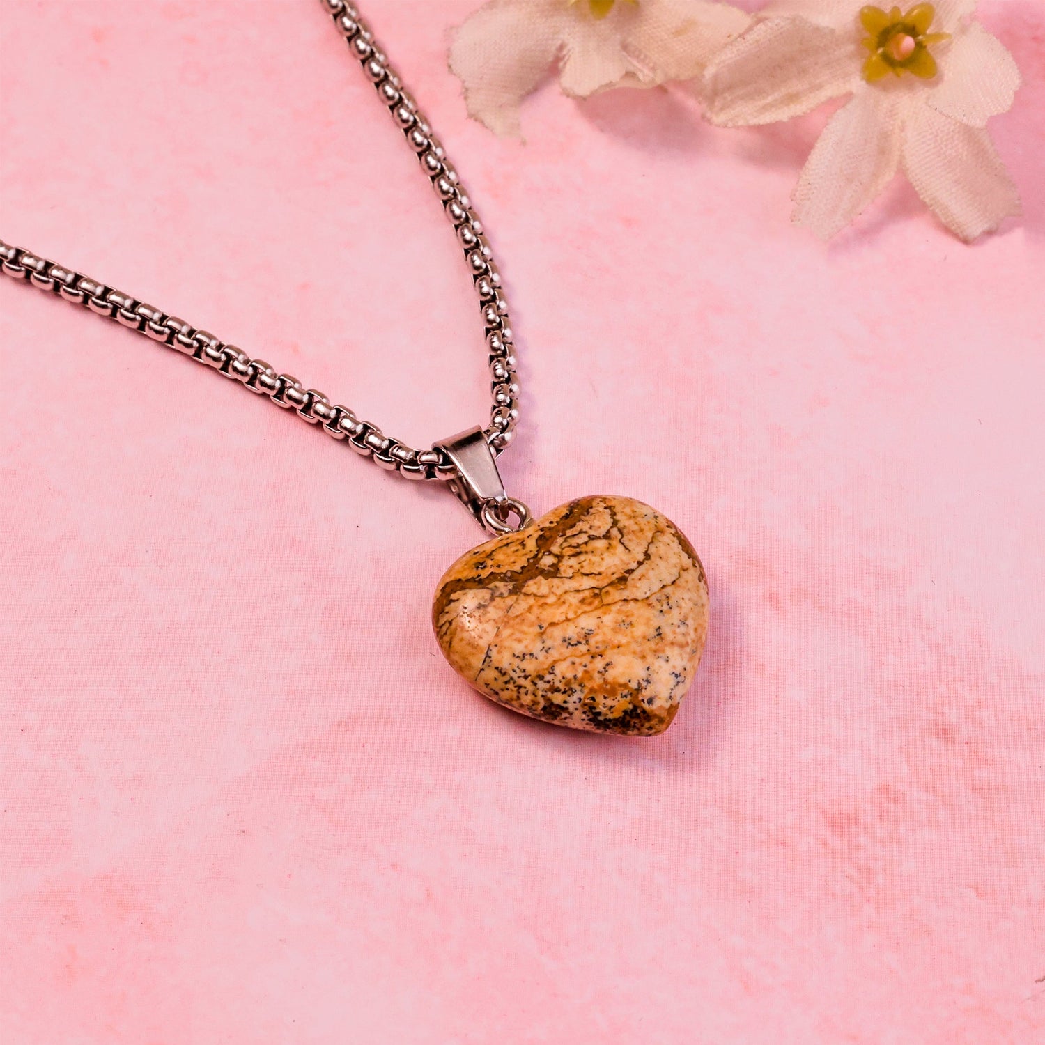 Jasper Heart Pendant