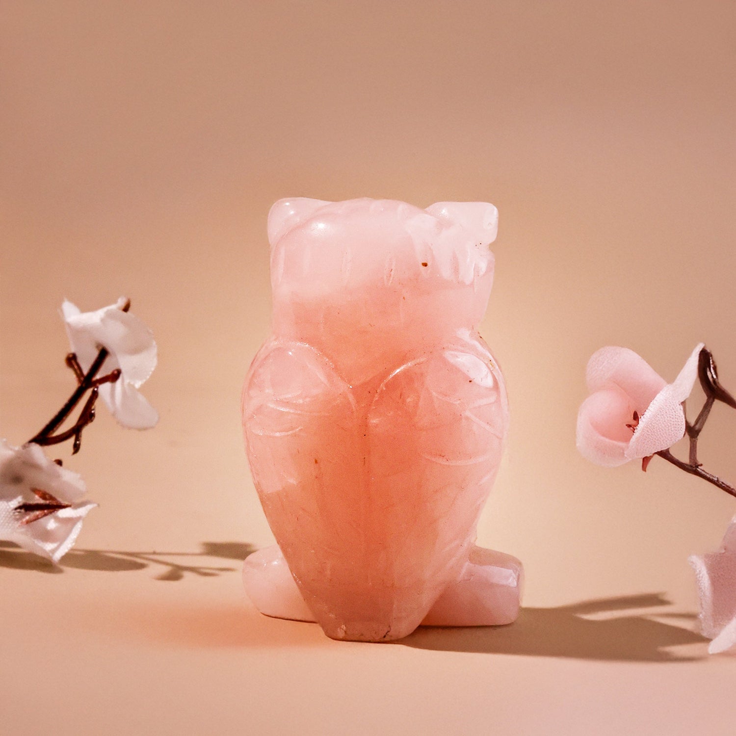 Rose Quartz Owl