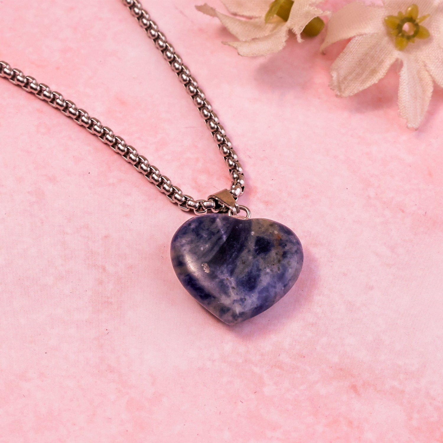 Sodalite Heart Pendant