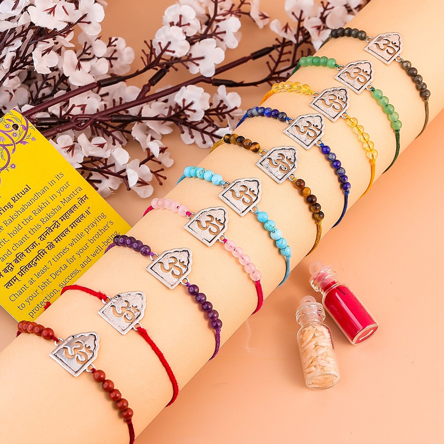 92.5 Pure Silver OM Rakhi