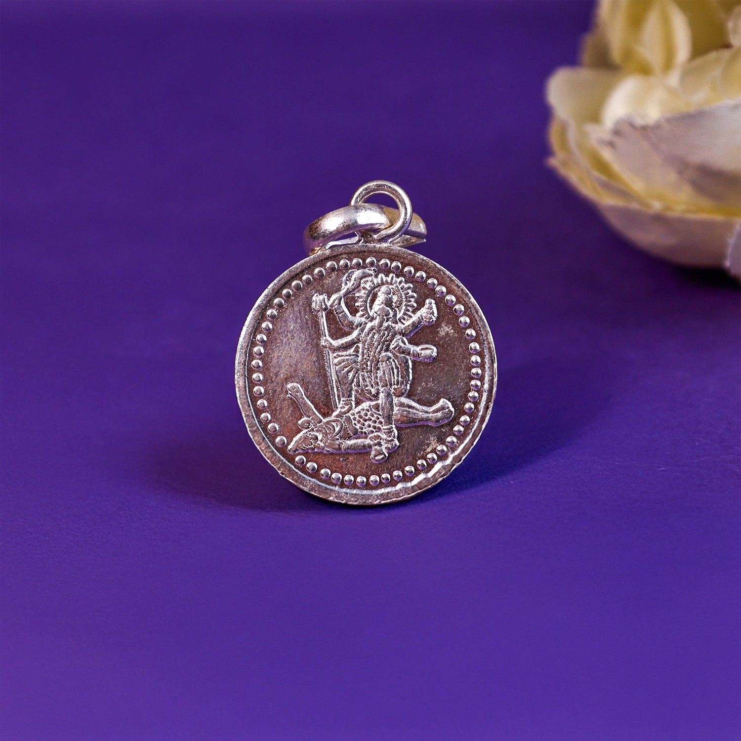 Mahakali Yantra Pendant Pure Silver