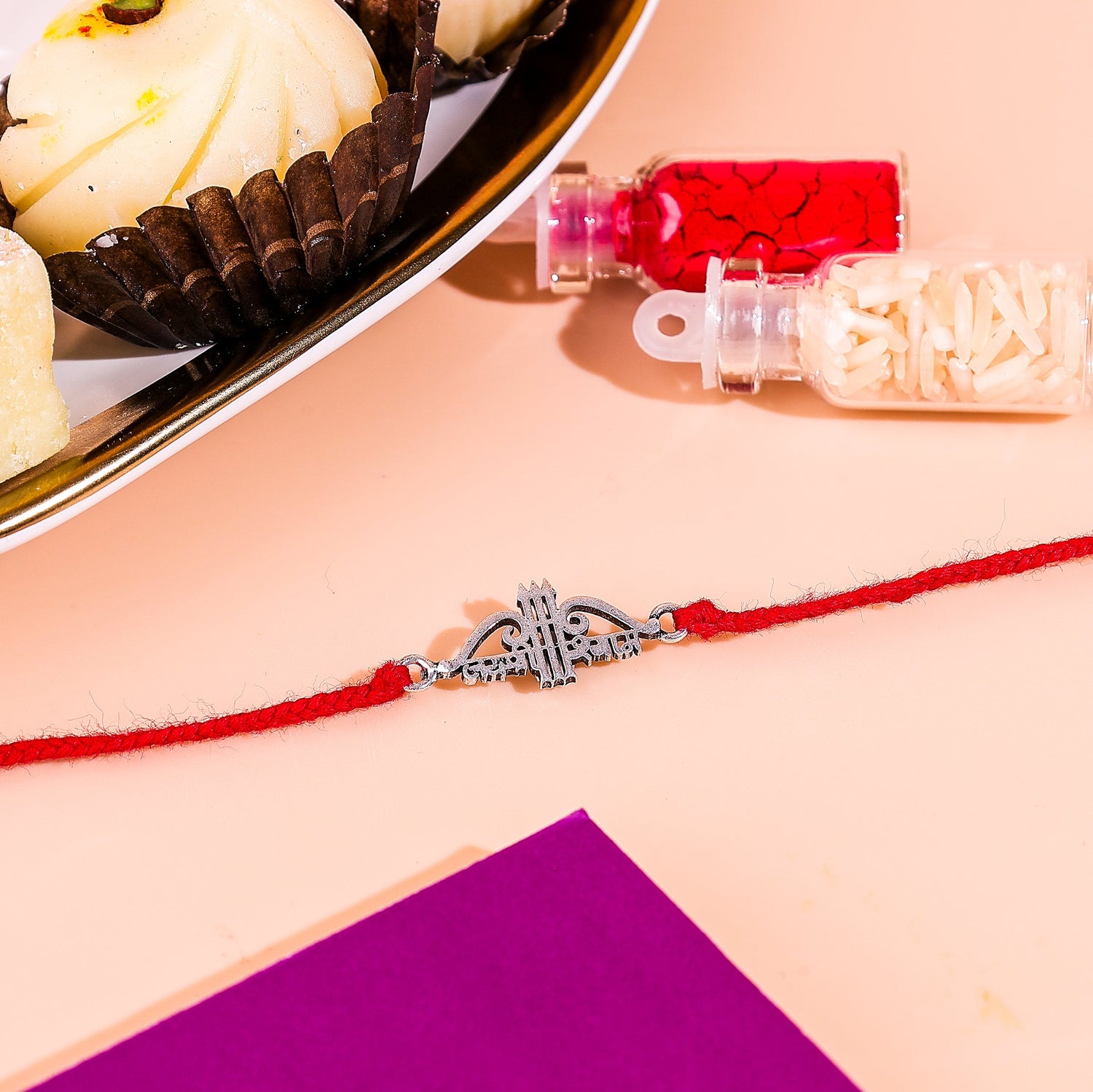92.5 Pure Silver Jai Shree Shyam Rakhi