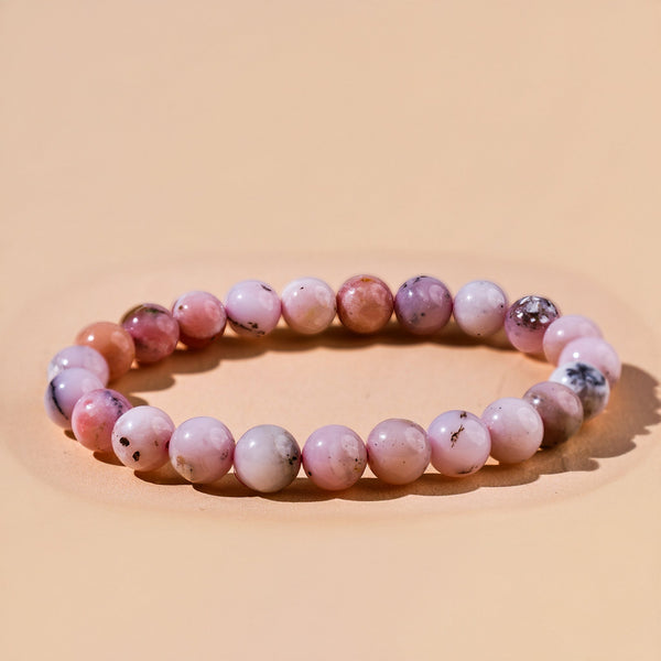Pink Opal Bracelet (Abhimantrit) for Emotional Healing