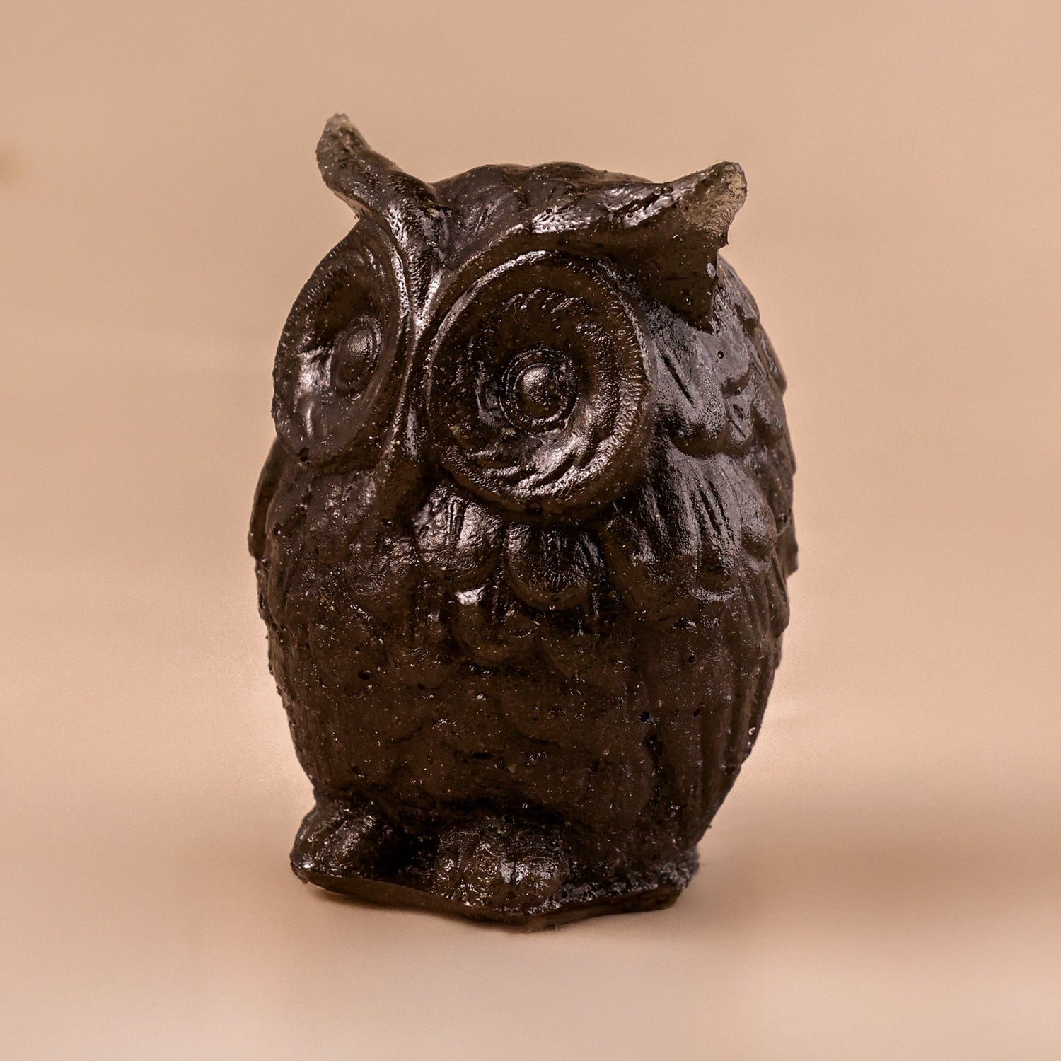 Pyrite Dust Owl Statue