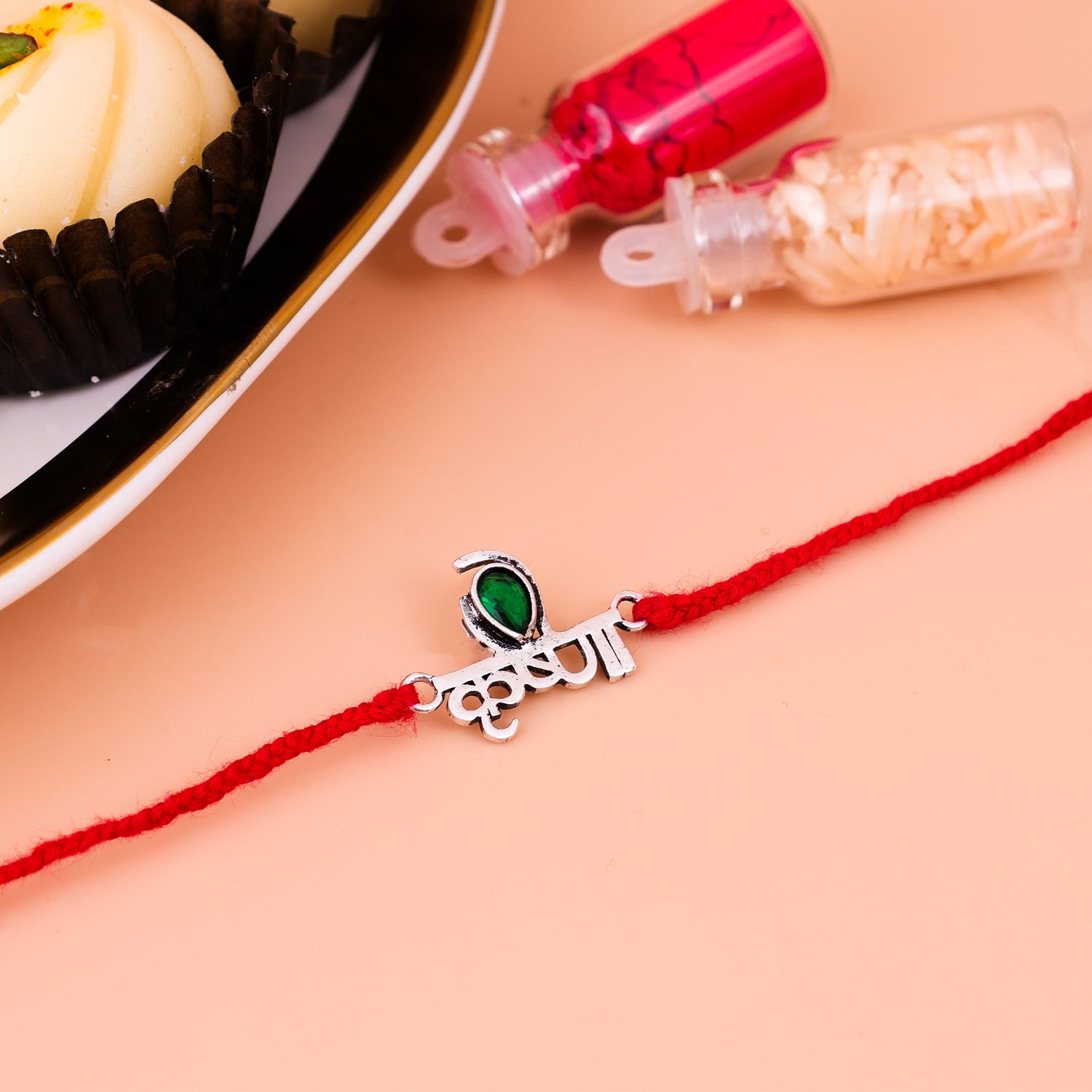 92.5 Pure Silver Krishna Rakhi