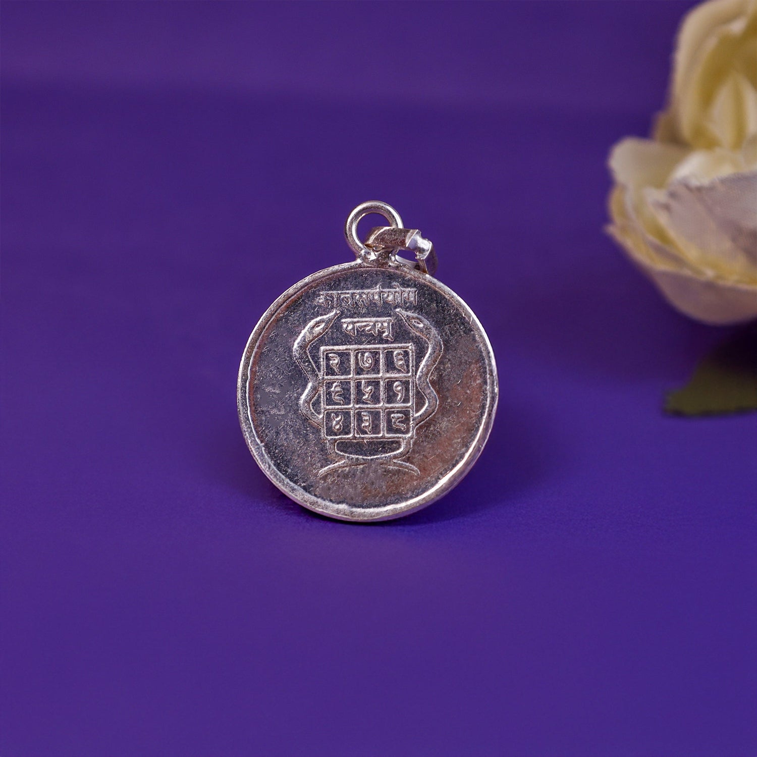 Shivling Yantra Pure Silver Pendant