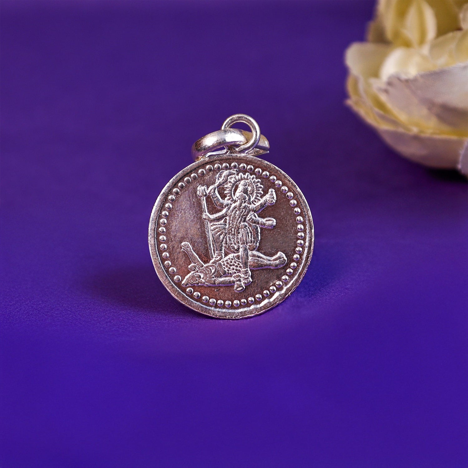Mahakali Yantra Pendant Pure Silver
