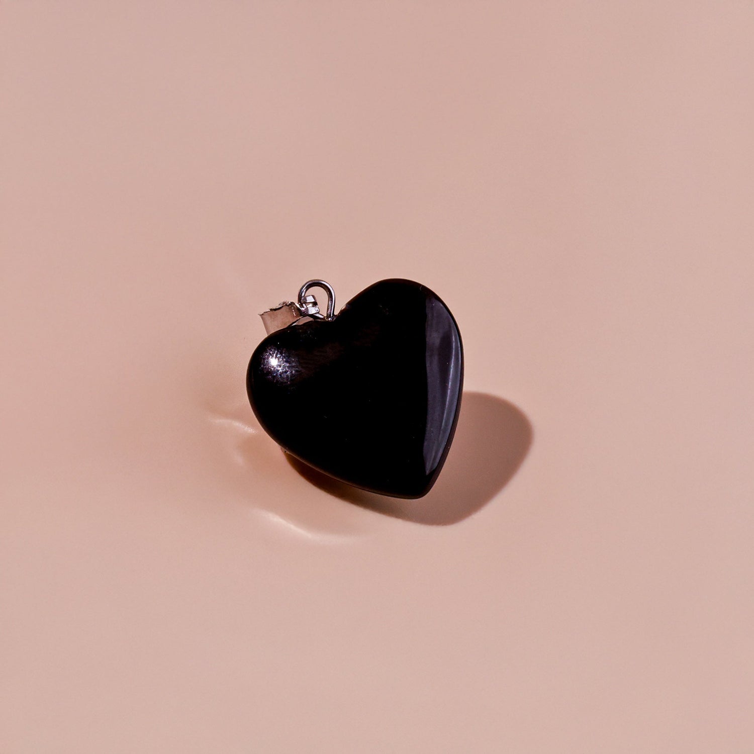Black Obsidian Heart Pendant