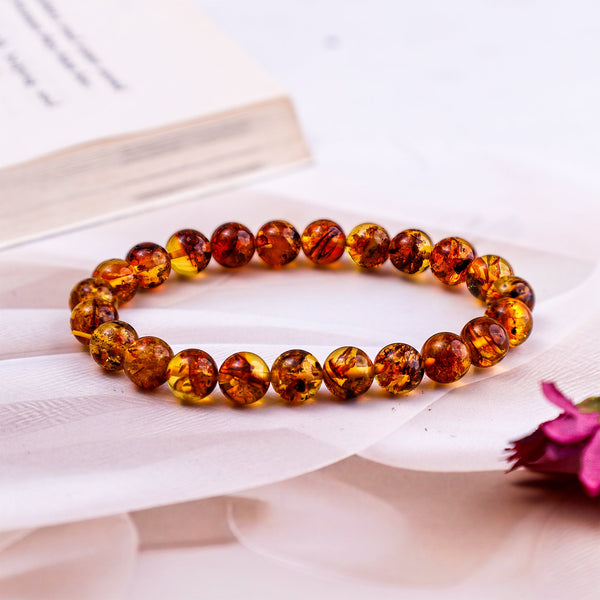 Amber Bracelet: Promotes Good Luck, Success and Observes Negative Energy