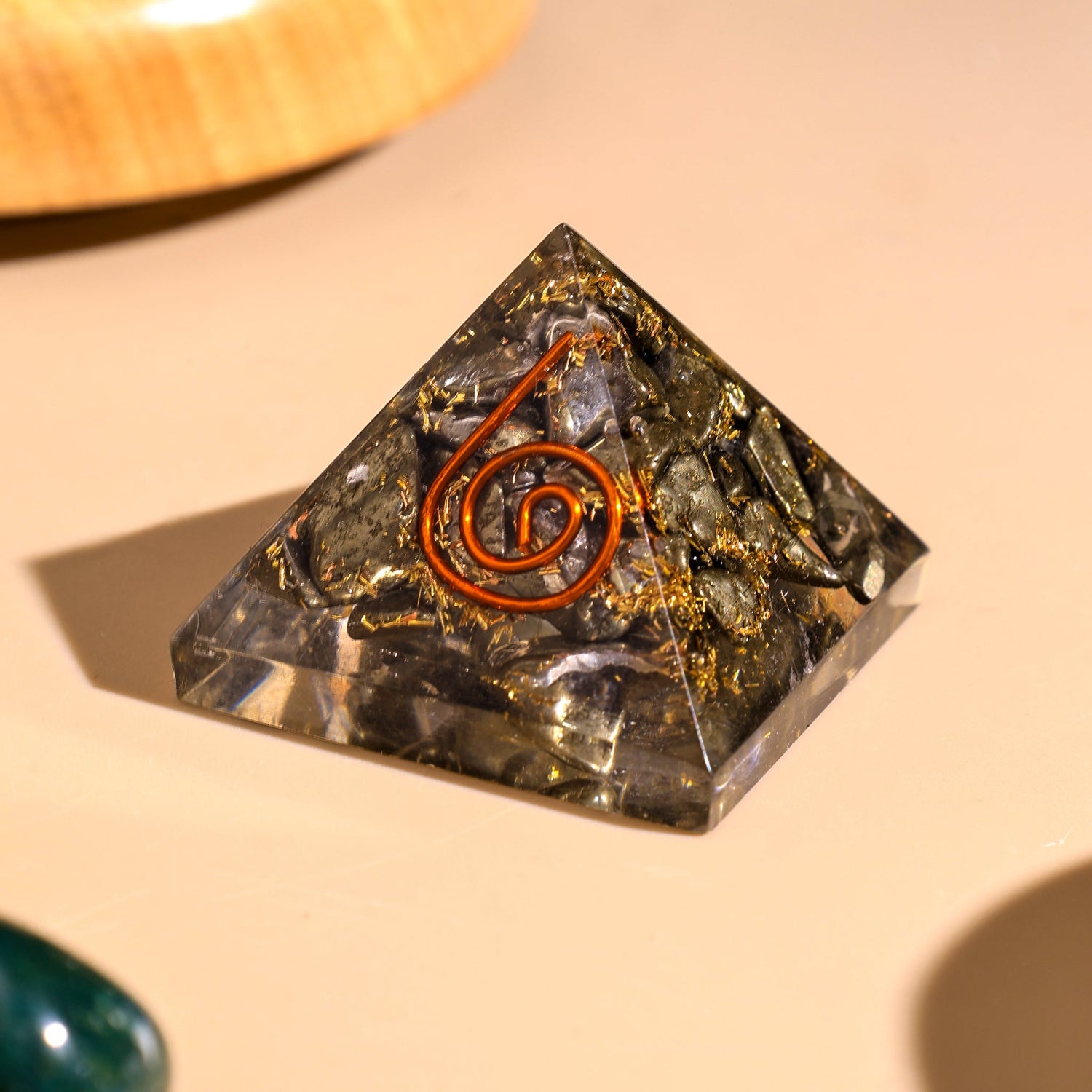 Crystal Pyrite Pyramid