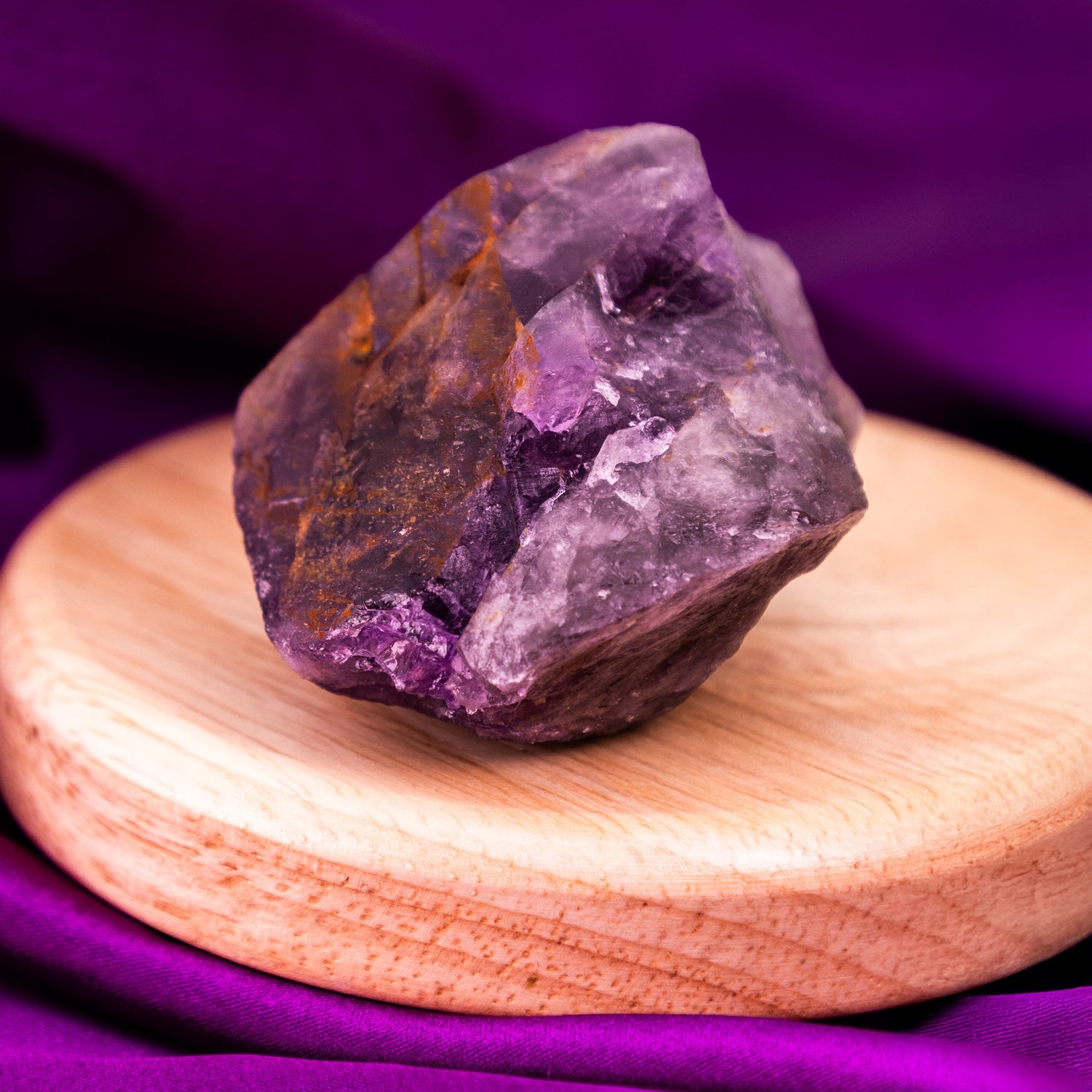 Amethyst Rough Stone: Emotional Healing & Stress Relief