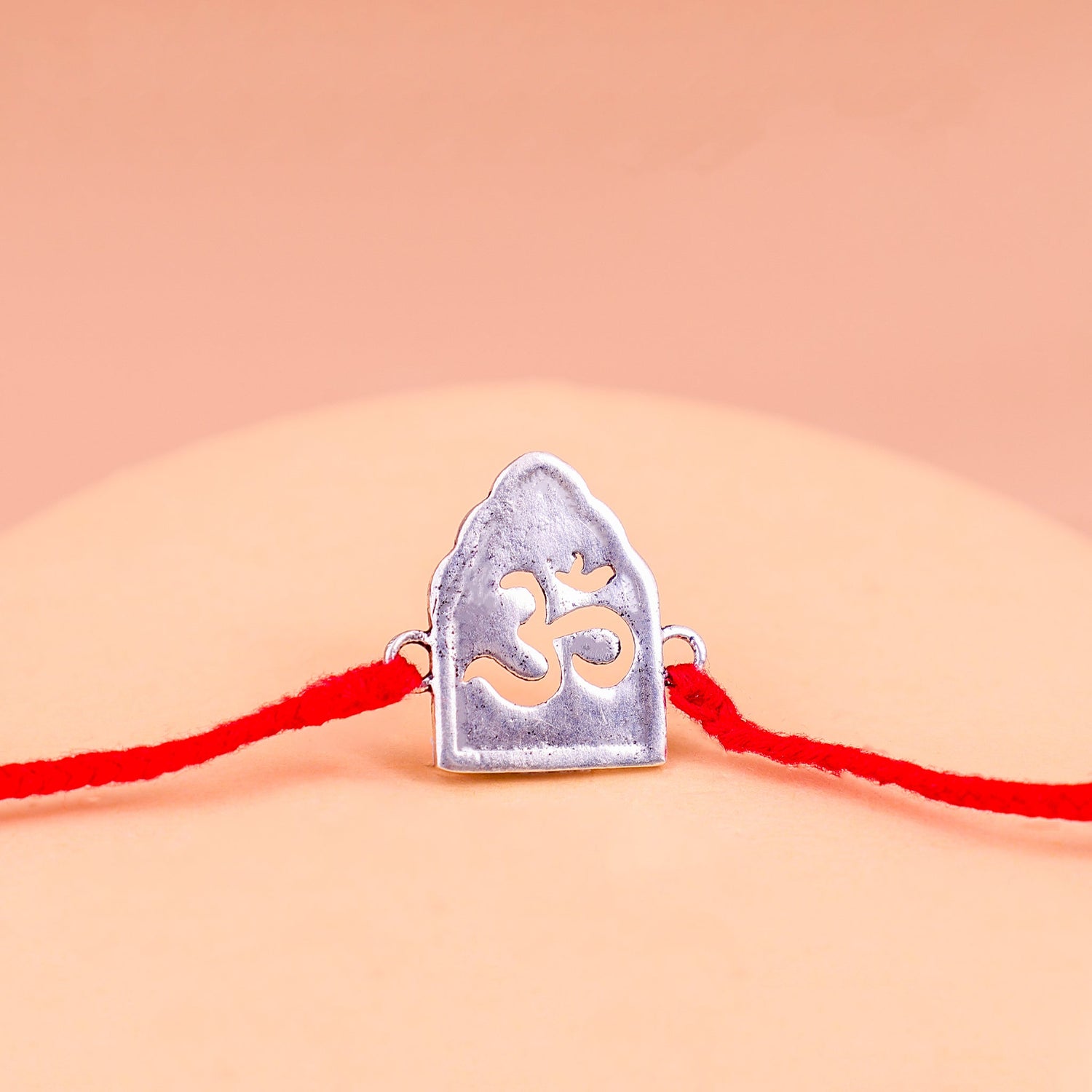 92.5 Pure Silver OM  Thread Rakhi
