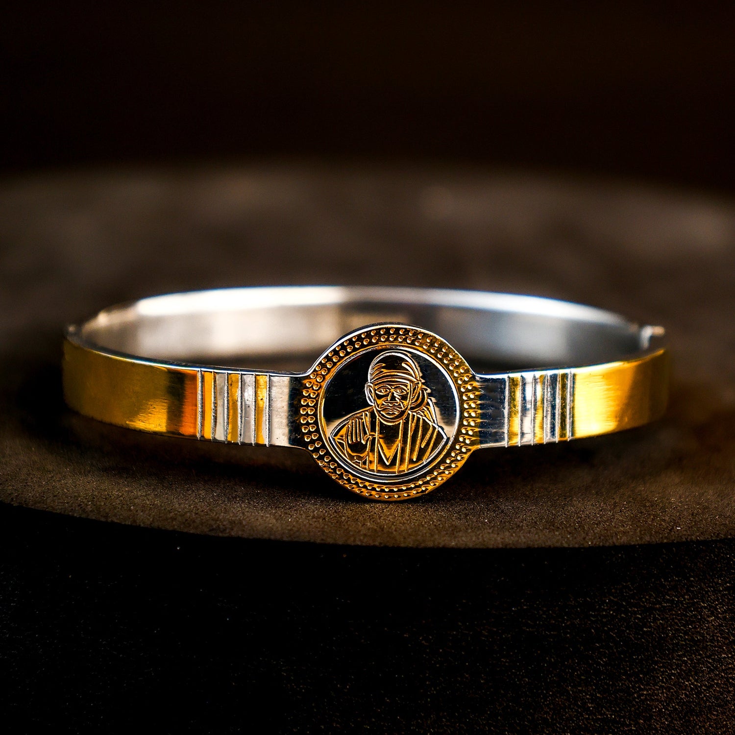Sai Baba Kada – IGP Gold Plated Devotional Kada for Faith, Protection & Positivity