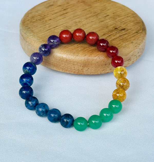 Seven Chakra Bracelet: Balances All Chakras