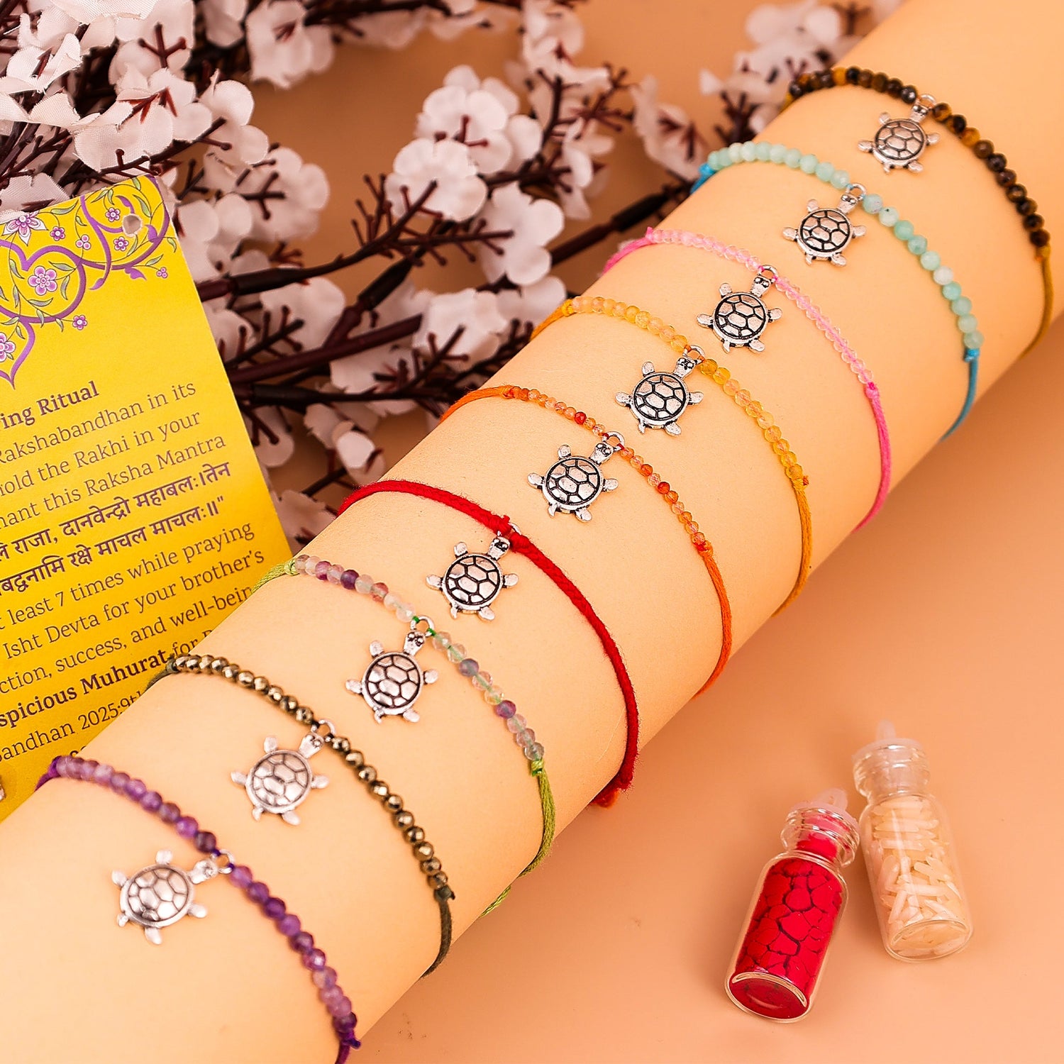 92.5 Pure Silver Turtle Rakhi